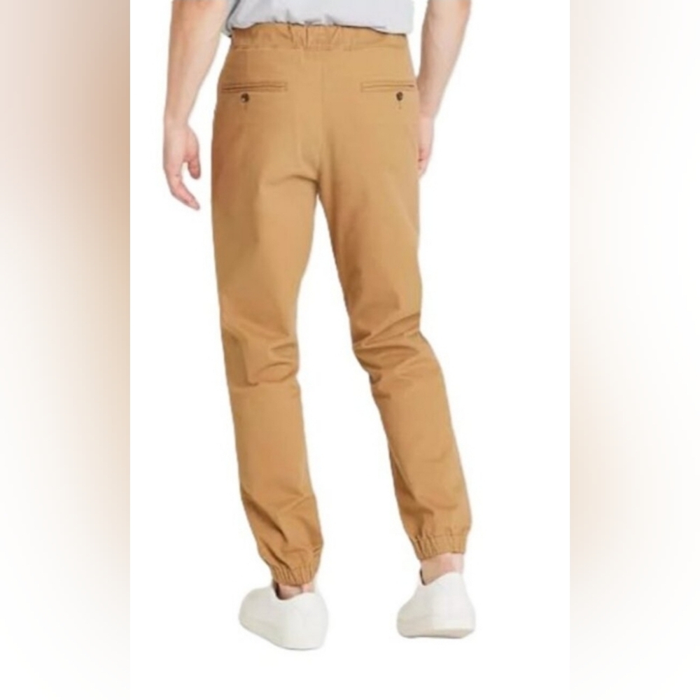 NWT Goodfellow Men's Dapper Brown Slim Fit Drawstring Jogger Pants Size XS